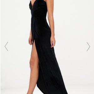 bandeau wrap detail maxi dress